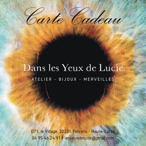 Carte Cadeau Dans les Yeux de Lucie-Recto