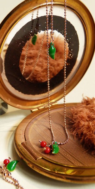 Bijoux Or Rose Les Cerises de Lucie