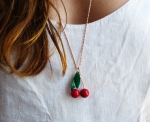 Bijoux Or Rose Les Cerises de Lucie